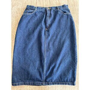 Vintage San Francisco Sport Denim Jean Skirt 15/16 100% Cotton